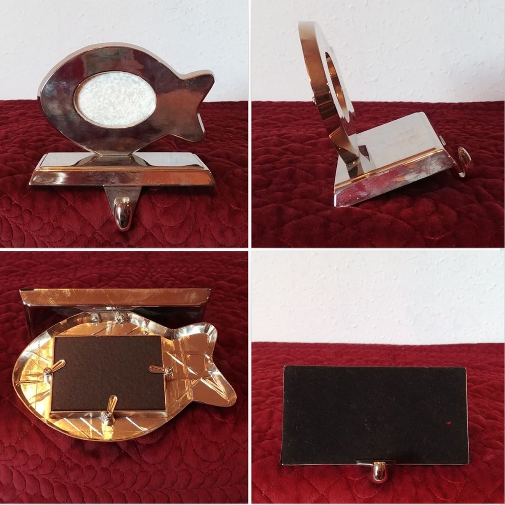 Picture Frame Christmas Stocking Holder Weighted - Picture 6 of 6
